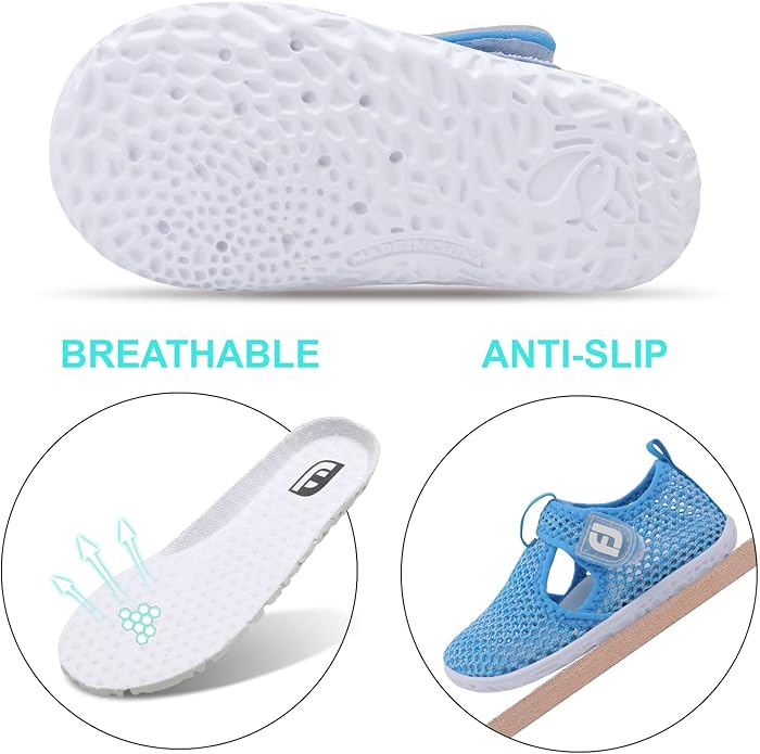 JOINFREE Baby Toddler Water Shoes Boys Girls Sandals Barefoot Kids Breathable Sneakers Shoes for Walking Running