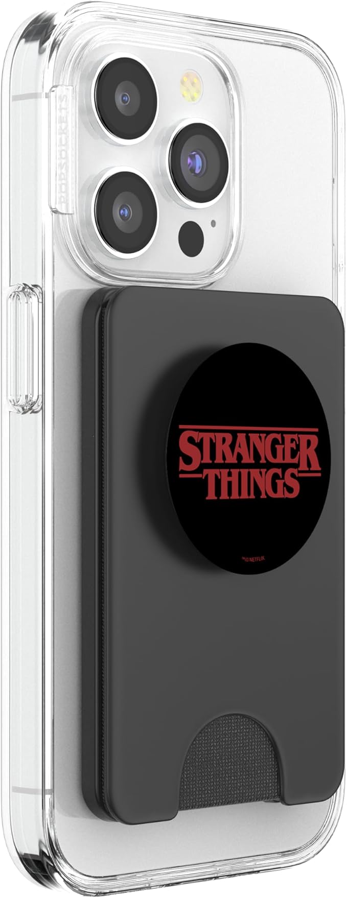 Stranger Things Basic Text Logo PopSockets PopWallet for MagSafe