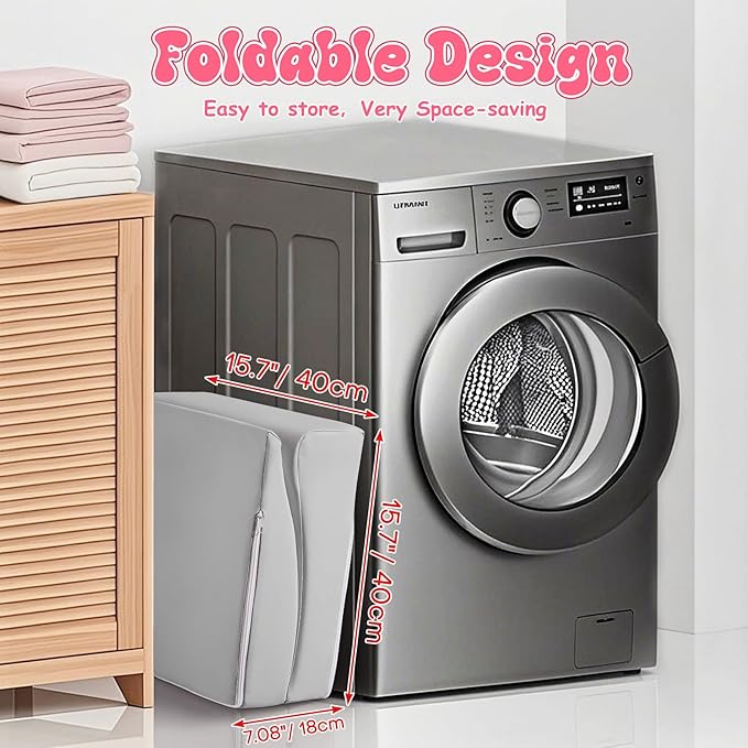Noverlife Gray Hair Washing Station for Toddler, Ergonomic Design Shampoo Buddy Foam Mat Foldable Sink Hair Washing Neck Support, Comfortable Hair Washing Mat with Zippers Hair Washing Seat for Sink