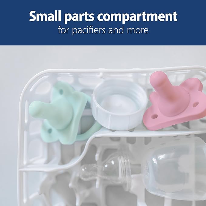 Dr. Brown's Dishwasher Basket for Small Baby Bottle Parts, Pacifiers, and Accessories, Clean, Store and Organize Newborn Essentials, BPA Free