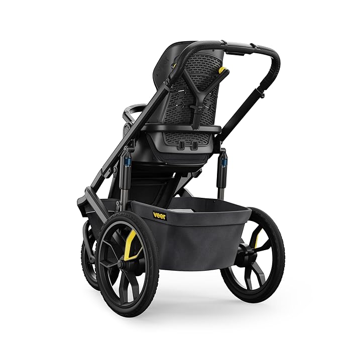 Veer Switch&Jog Jogging Stroller | 3 Wheel All-Terrain Jogger Stroller with Switchback Seat | Shock Absorbing, Durable, Maneuverable, Collapsible | Fits All Major Infant Car Seats (Adapters Separate)