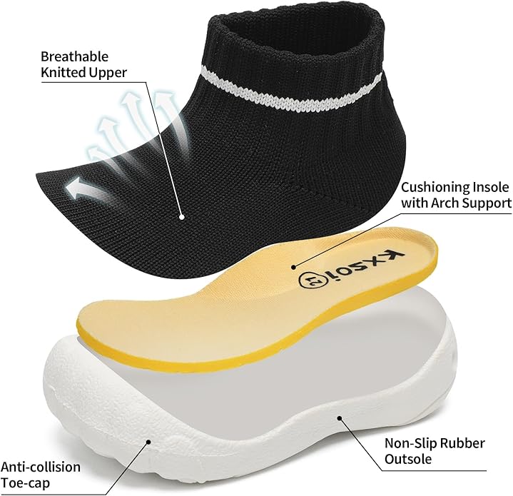 Baby Sock Shoes Breathable First Walking Shoes for Baby Girl Boy 6-24 Months Ultra-Light Infant Slippers Toddler Sneakers