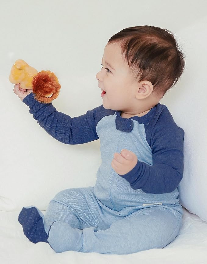 VAENAIT BABY Infant Toddler Boys Girls Modal Cotton Footed Pajamas One-Piece Romper Sleep and Play 0M-2T