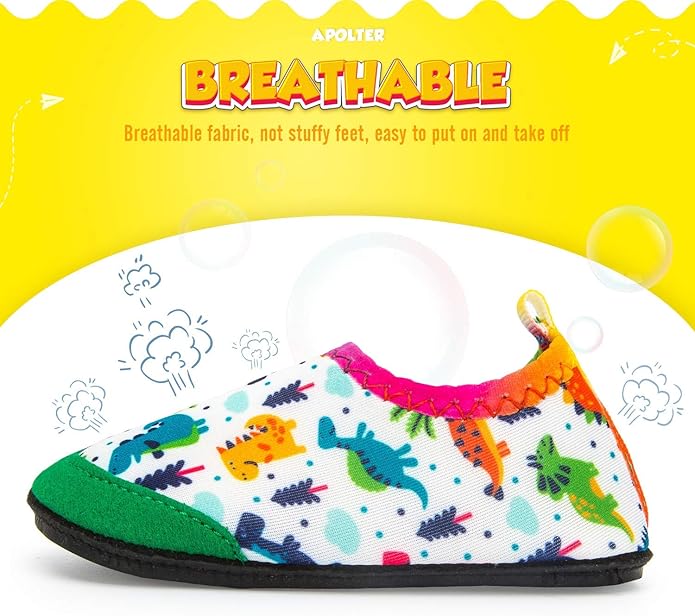 Baby Boys and Girls Swim Water Shoes Barefoot Aqua Socks Non-Slip for Beach Pool Toddler Kids