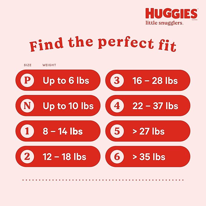 Huggies Size 4 Diapers, Little Snugglers Baby Diapers, Size 4 (22-37 lbs), 22 Count, Packaging May Vary