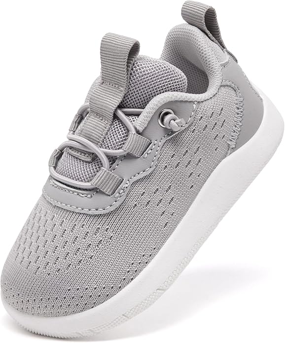 MORENDL Wide Toddler Shoes Baby Walking Shoes Girls Boys Zero Drop Minimalist Sneakers Slip On Tennis Shoe Breathable Naturally Flexible