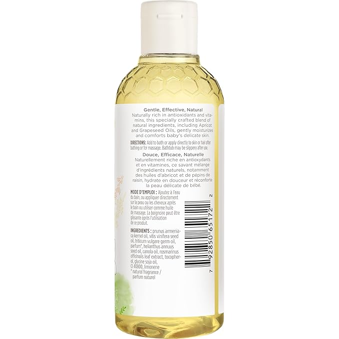 Burt's Bees Baby Nourishing Baby Oil, 100% Natural Origin Skin Care - 5 Ounce Bottle