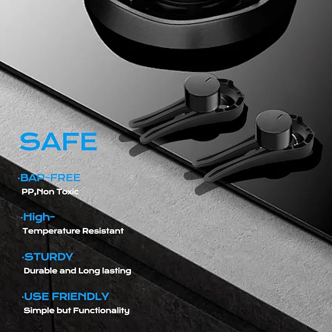 Stove Knob Safety Covers for Child, Gas Stove Knob Locks (5 Pack)