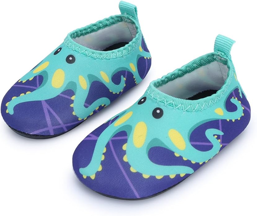 JIASUQI Baby Boys and Girls Barefoot Swim Water Skin Shoes Aqua Socks for Beach Swim Pool