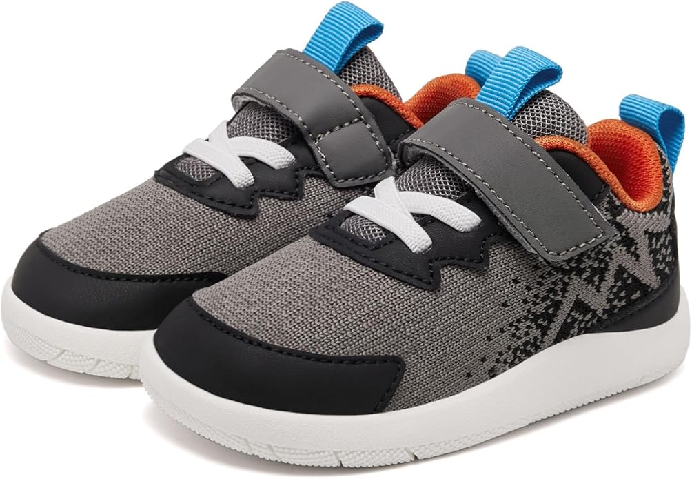 MORENDL Wide Toddler Shoes Baby Walking Shoes Boys & Girls Barefoot Sneakers Zero Drop Comfort Tennis Running Outdoor Activities