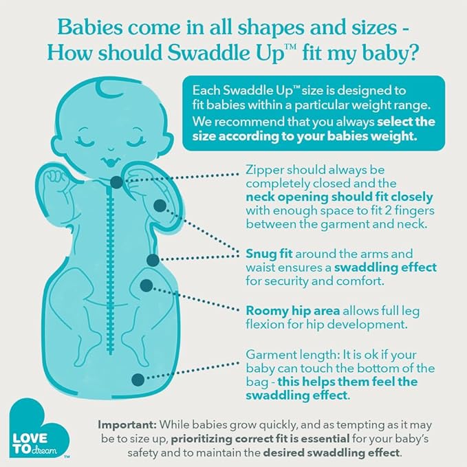 Love to Dream Swaddle UP, Baby Sleep Sack, Self-Soothing Swaddles for Newborns, Snug Fit Helps Calm Startle Reflex, New Born Essentials for Baby, 13-19 lbs, Dusty Blue