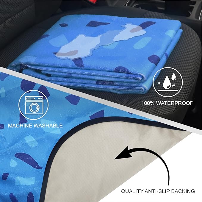 Back Seat Cover Protector for Dogs and Kids, Universal Waterproof Towel Rear Bench Seat Cover for Car, Truck, Van & SUV, Machine-Washable Backseat Car Covers (1pcs Rear Seat)