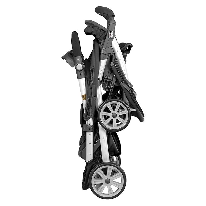 Chicco Cortina Together Double Stroller - Minerale | Black/Silver
