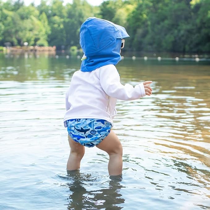 Green Sprouts Unisex-Baby Flap Sun Protection Swim HatHat