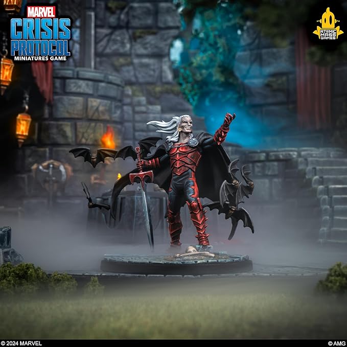 Marvel: Crisis Protocol Tomb of Dracula Character Pack - Add Supernatural Legends to Your Team! Tabletop Superhero Game, Ages 14+, 2 Players, 90 Min Playtime, Made by Atomic Mass Games