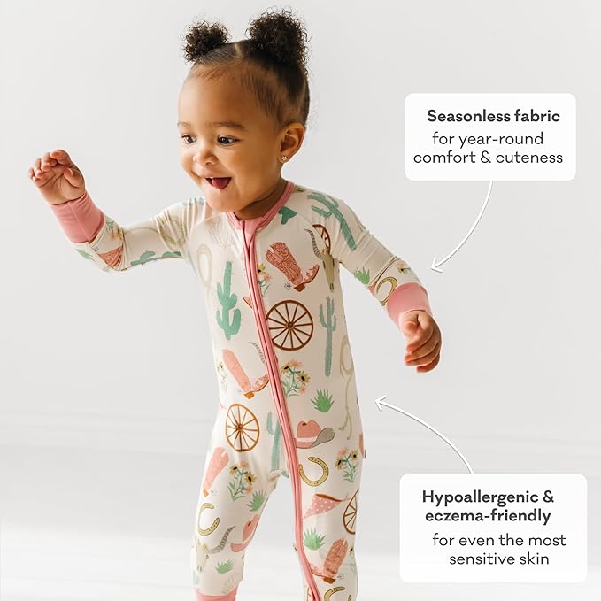 Little Sleepies Pajamas for Baby Boys & Girls, Viscose from Bamboo Baby Pajamas, Preemie & Newborn Sleepers, 2-Way Zipper PJs