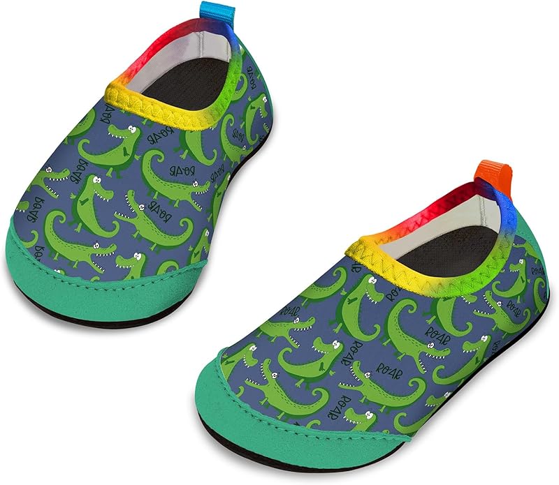 Baby Boys and Girls Swim Water Shoes Barefoot Aqua Socks Non-Slip for Beach Pool Toddler Kids