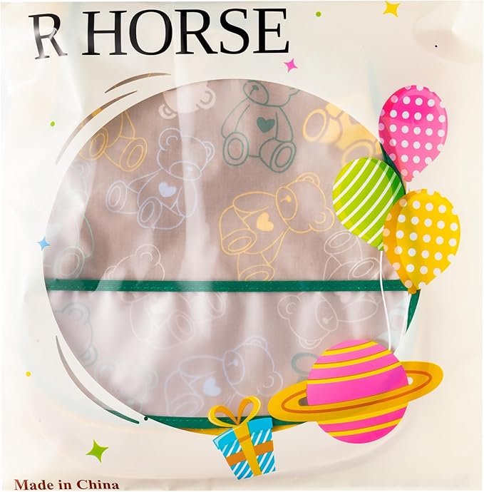 R HORSE 5Pcs Baby Bibs Set Toddler Bibs with Crumb Catcher Pocket & Snap Button Waterproof Baby Feeding Bibs for 6-24 Months