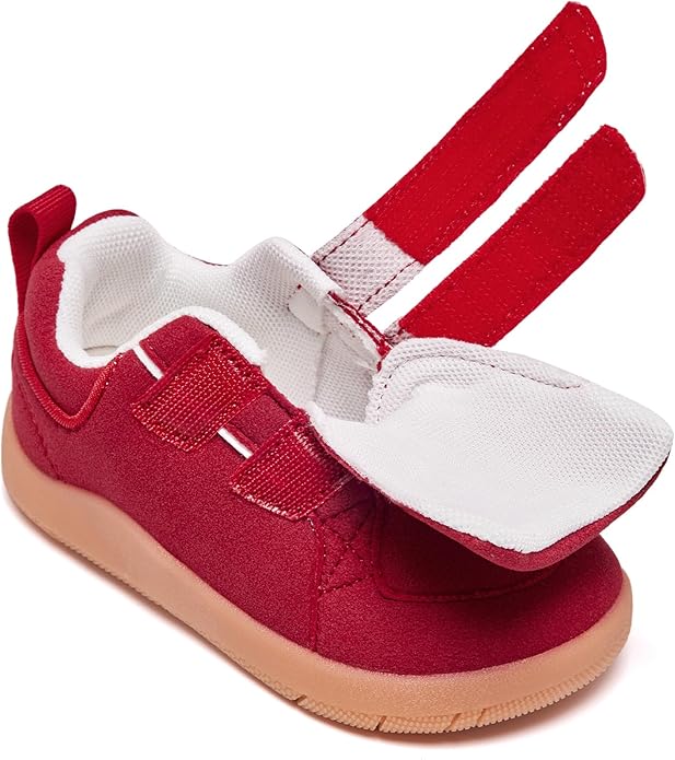 MORENDL Boys & Girls Walking Shoes 0-4 Years Baby Wide Toe Box Barefoot Shoes Toddler Sneakers