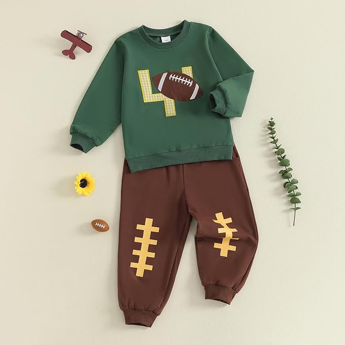 Infant Baby Boy Fall Clothes Set Funny Letter Sweatshirt Pant Outfit Toddler Winter Clothes 6 12 18 Months 2T 3T