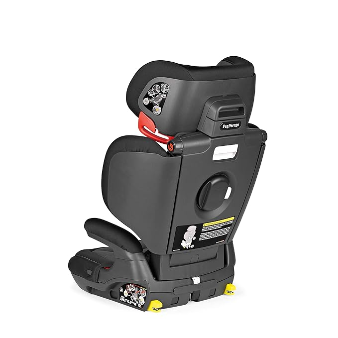 Peg Perego Viaggio Shuttle Plus 120 - Booster Car Seat - for Children from 40 to 120 lbs - Made in Italy - Crystal Black (Black)