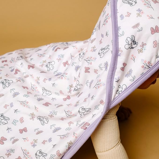 Premium Knit Hooded Bath Towel "Minnie Mouse's Bowquet" by Copper Pearl