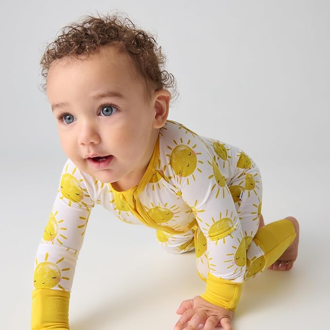 Little Sleepies Pajamas for Baby Boys & Girls, Viscose from Bamboo Baby Pajamas, Preemie & Newborn Sleepers, 2-Way Zipper PJs