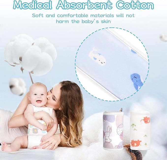 4Pcs Baby Infant Umbilical Cord Belly Bands Cartoon Cotton Soft Baby Belly Belt, Newborn Belly Button Wrap, Baby Tummy Wrap for Protection, Baby Gifts for 0 to 12 Months(Multi-Specification)