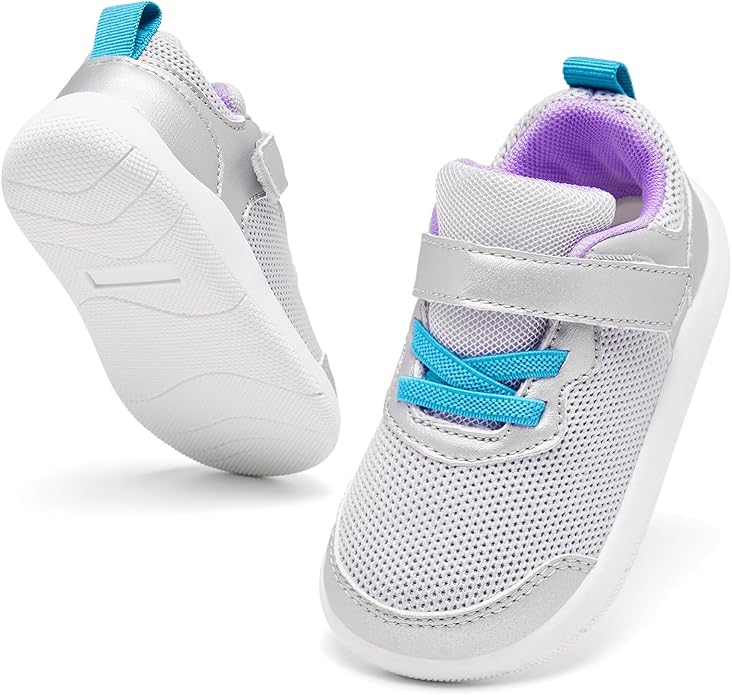 Wide Toe Box Toddler Shoes Baby First Walking Shoe Boys Girls Non-Slip Zero Drop Minimalist Tennis Sneakers