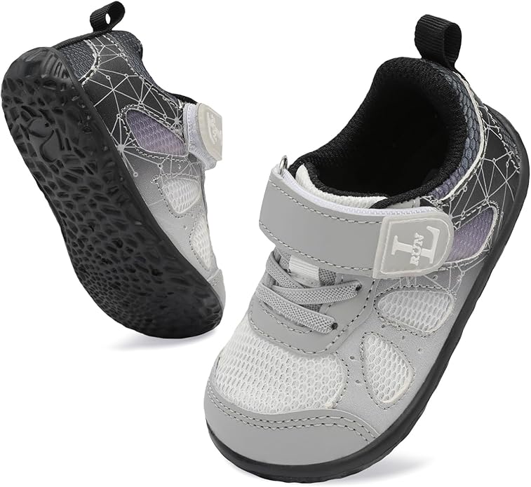 L-RUN Baby Shoes Boys Girls First Walkers Breathable Infant Sneakers Flexible Non-Slip Sole Walking Shoes for Toddlers