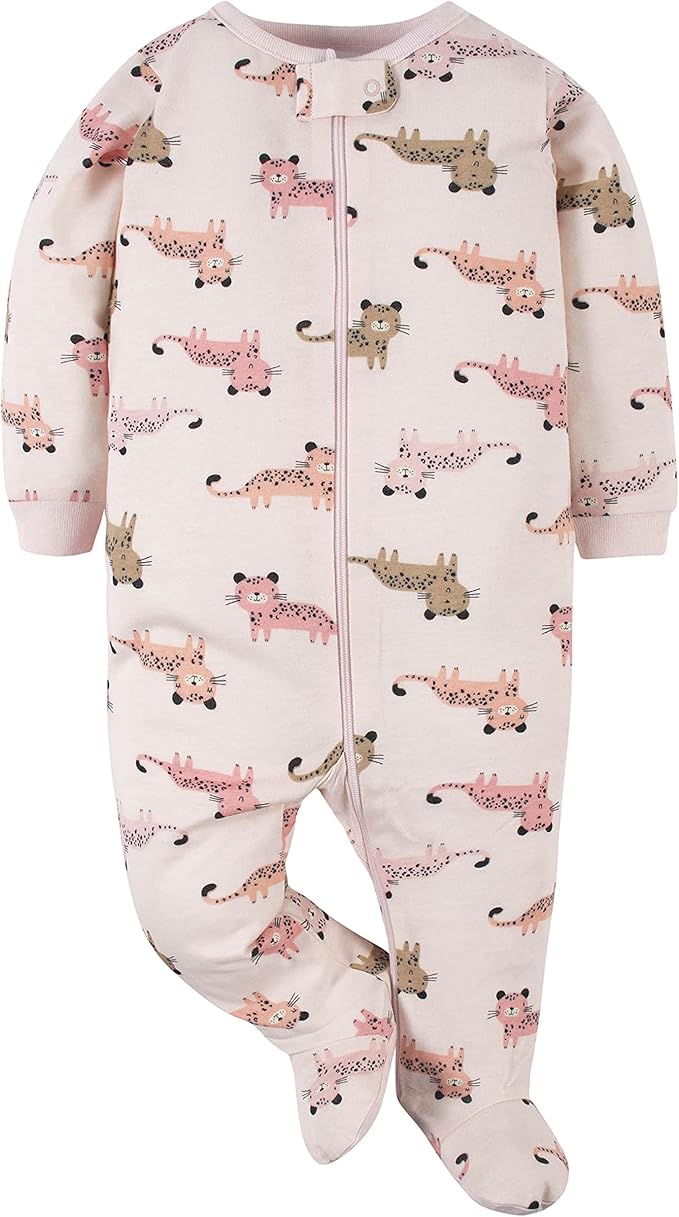 Gerber baby-girls 4 Pack Sleep 'N Play Footie