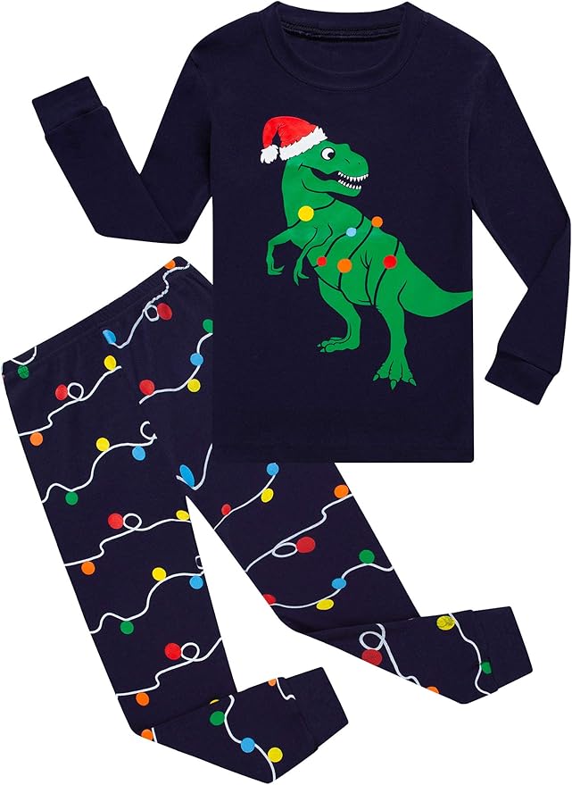 Family Feeling Little Big Boy Pajamas Sets 100% Cotton Pjs Kids Jammies