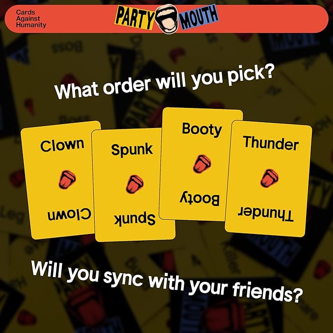 Party Mouth by Cards Against Humanity • A Fast and Filthy Adult Party Game • Mind Meld with Friends and Shout Absurd Phrases