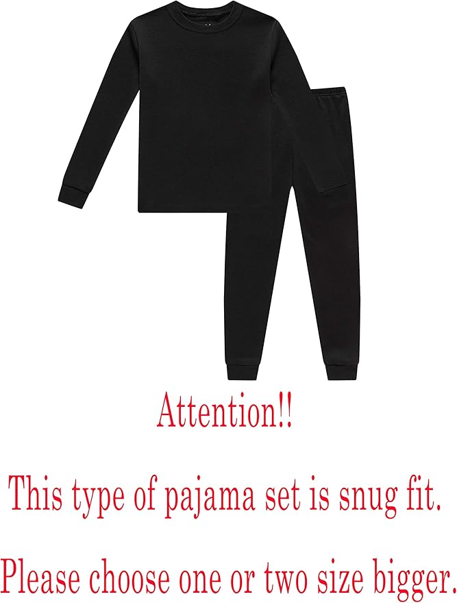 Family Feeling Little Big Boy Pajamas Sets 100% Cotton Pjs Kids Jammies