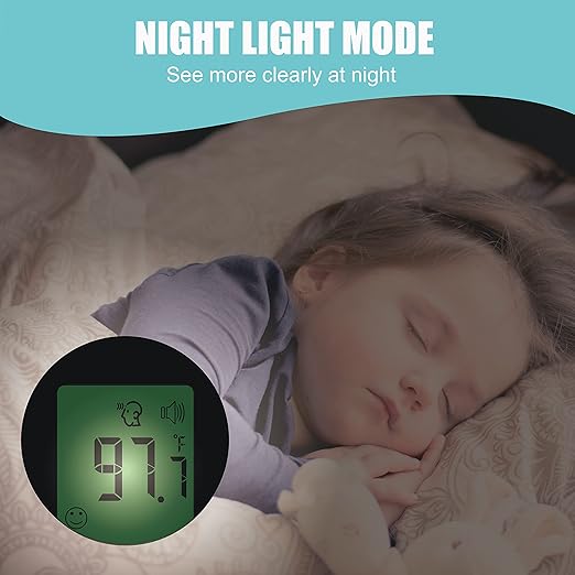 Amplim Hospital Medical Grade Non-Contact No-Touch Forehead Thermometer for Baby and Adults, Touchless Temporal Fever Thermometer, Accurate and Fast Digital Thermometer