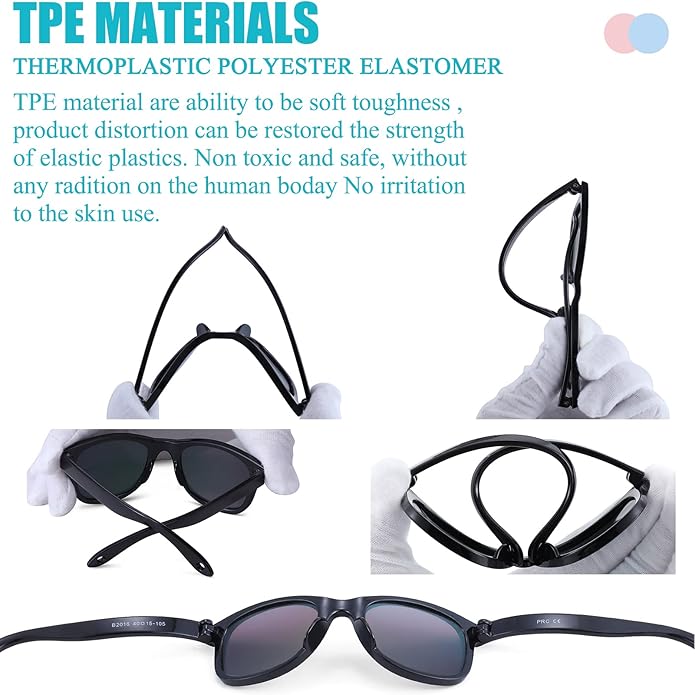 COASION Bendable Flexible Polarized Newborn Baby Sunglasses with Silicon Strap for Infant Boys Girls Age 0-12 Months CA9042
