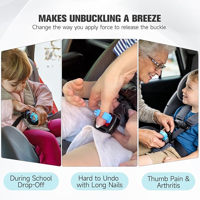 MORLIKE LIVING Silicone Buckle Release Tool, Unbuckle Assistant, Easy Buckle Release Aid for Parents and Caregivers to Unbuckle (Mint-Green)