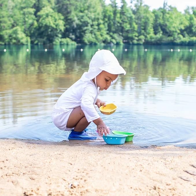 Green Sprouts Unisex-Baby Flap Sun Protection Swim HatHat