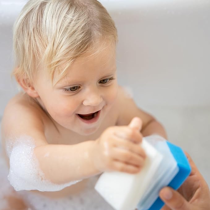 Cradle Cap Brush for Babies - Baby Sponge for Bathing Newborn Bath Essentials | Cradle Cap Treatment | Baby Bath Sponges for Newborns (5-Pack)