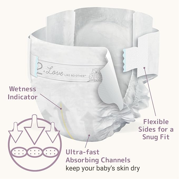 Bambo Nature Hypoallergenic Baby Diapers, Eco-Labelled Sustainable Diapers, Enhanced Leakage Protection, Totally Chlorine-free, Skin Friendly, and Super Absorbent - Size 2 (192 Count)