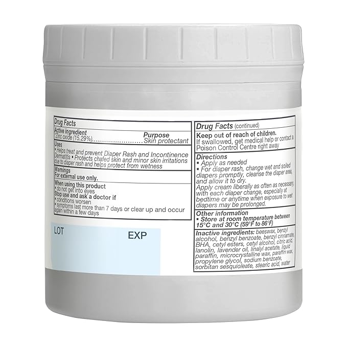 Sudocrem Diaper Rash Cream for Baby's Skin, Triple Action Diaper Rash Paste that Soothes, Treats and Protects, 15.29% Zinc Oxide Cream - 4.4oz (125g)