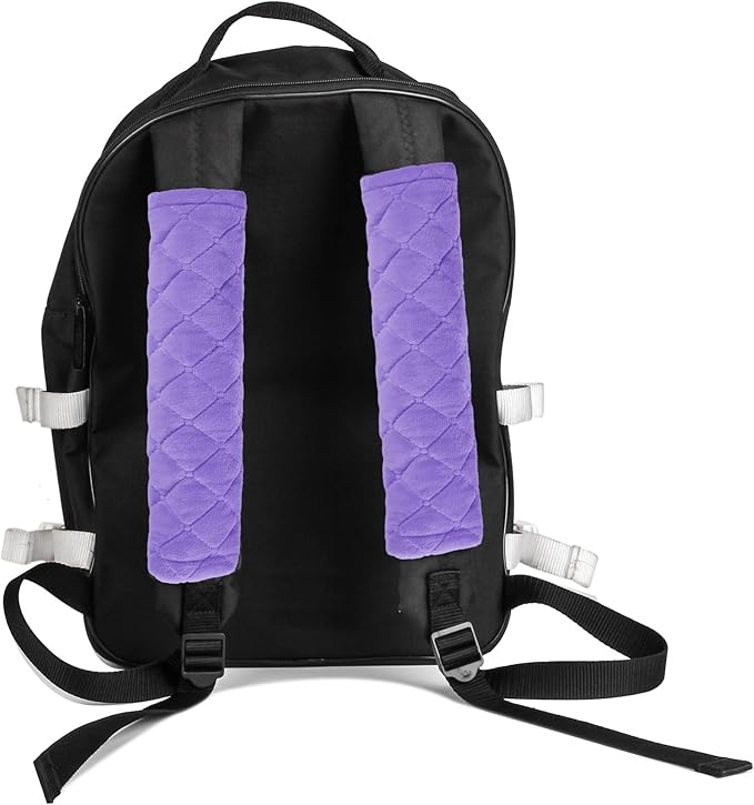 Amooca Soft Auto Seat Belt Cover Seatbelt Shoulder Pad Cushions 2 PCS Universal Fit for All Cars and Backpack for a More Comfortable Driving Violet