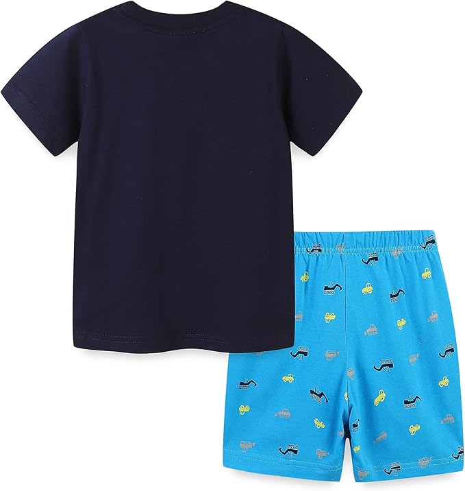 Baby Toddler Boy's Cotton Short Sleeve Tshirt and Short Set