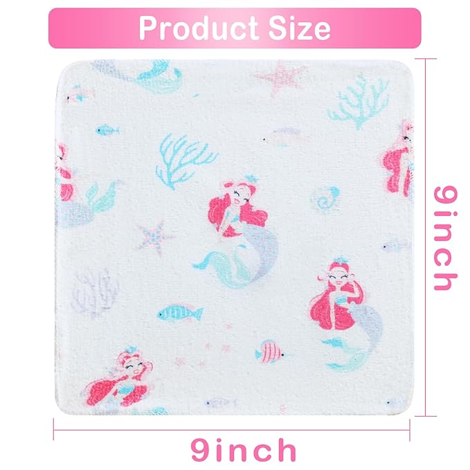 Viviland Baby Washcloths 24 Pack, Toddler Wash Cloths for Bath, Super Soft & Absorbent Bath Towel for Newborn and Infants, Baby Towels Care for Baby's Sensitive Skin