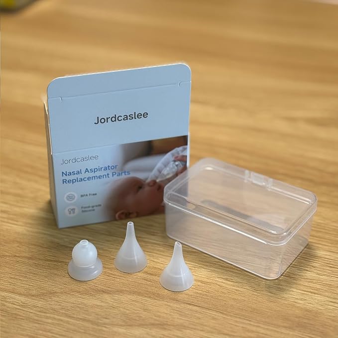 Nasal Aspirator Replacement Tips 3 Pcs, Food-Grade Silicone, Ultra-Soft Baby Nose Sucker Replacement Parts Compatible with GROWNSY, Watolt, LittleTora, HEYVALUE, Cocobela, X-Bosak