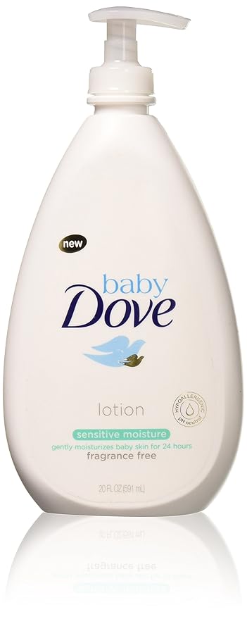 Baby Dove Sensitive Moisture Face and Body Lotion 20 Fl Oz (Pack of 4)