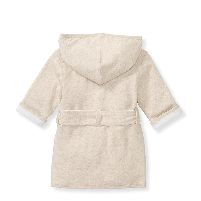 Burt's Bees Baby Infant Hooded Robe Organic Knit Terry Unisex Bathrobe, Newborn Bath Essentials, Unisex Boys and Girls, Size 0-9 Months Old