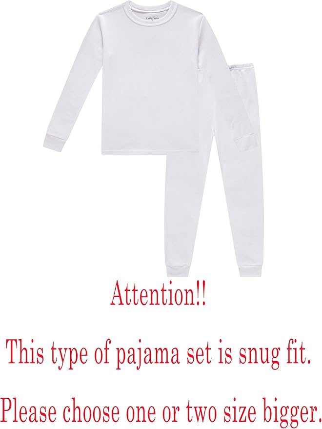 Family Feeling Little Big Boy Pajamas Sets 100% Cotton Pjs Kids Jammies