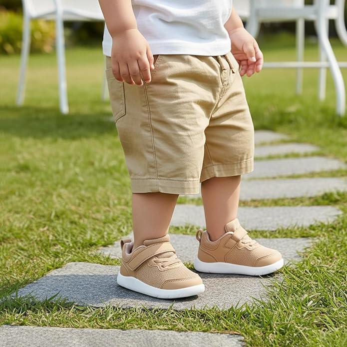 Wide Toe Box Toddler Shoes Baby First Walking Shoe Boys Girls Non-Slip Zero Drop Minimalist Tennis Sneakers