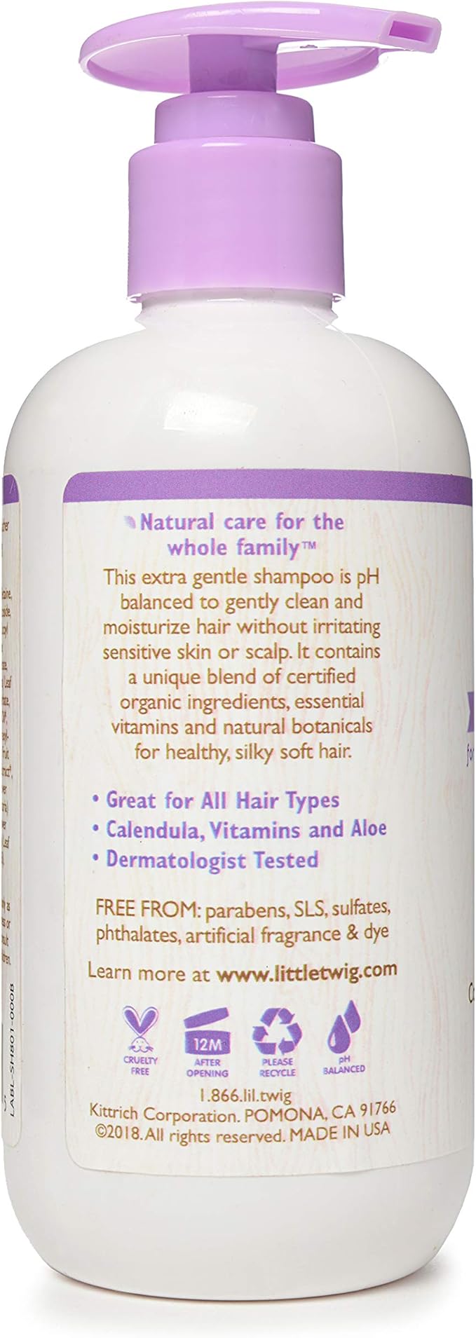 Little Twig Shampoo, Natural Plant Derived Formula, Lavender, 8.5 fl oz
